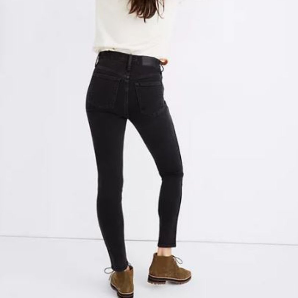 NWT Madewell 10" High-Rise Black Denim Skinny Jeans AJ192 Pants Women's 23 - Picture 2 of 2